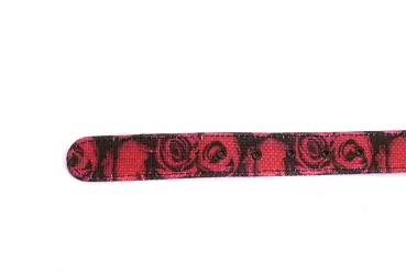 Modèle de ceinture Miller C, fabriqué en Napa Negra Rosas Rojas