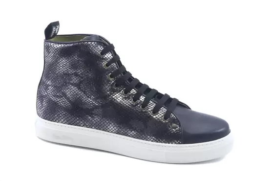 Modèle de chaussure Sauria, fabriqué en 102 Dagal Plata Napa Azul Marino