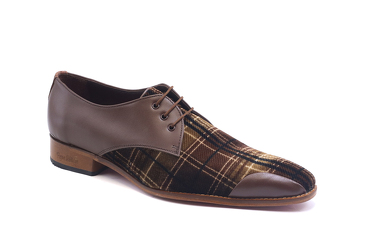 Berilo Shoe model, manufactured in Martele Escoces 01 N5 Napa Brandy & Napa Roble