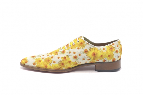 Modèle de chaussure Rome, fabriqué en Fantasia Paradis Napa Amarilla