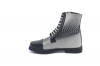 Tarly Ankle Boot model, manufactured in Anaconda Negra y Blanca