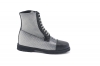 Tarly Ankle Boot model, manufactured in Anaconda Negra y Blanca