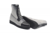 Vitaly Ankle Boot model, manufactured in Anaconda Negra y Blanca