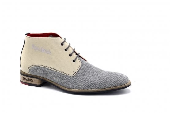 Zapato modelo Veneto, fabricado en Lino Verona - Lino Crema