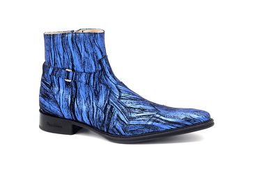 Pretto model bootie, made in Forest Pretto Blue