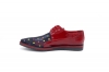 Zapato modelo Joy, fabricado en GASA FLORES CHAROL ROJO