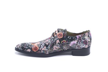 Modèle de chaussure Lienzo, fabriqué en Napa Kimi Negro