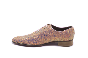 Zapato modelo Rosáceo, fabricado en Lumini Glitter 7166 N7