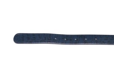 Model belt Aris, manufactured in Croco Patent Marino Napa Navi