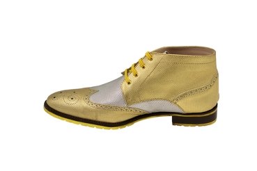 Esre Boots shoe model, manufactured in Piel Napa Oro Plata