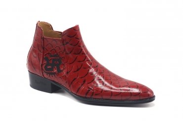 Botin modelo Rebelde 02, fabricado en Anaconda Roja