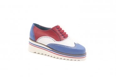 Europa model sneakers made of napas-blue-white-red