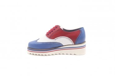 Europa model sneakers made of napas-blue-white-red