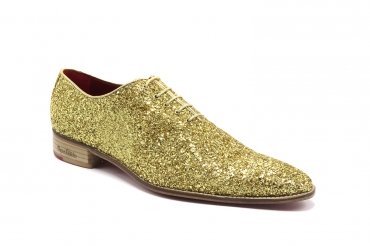 Zapato modelo Au, fabricado en Glitter Oro