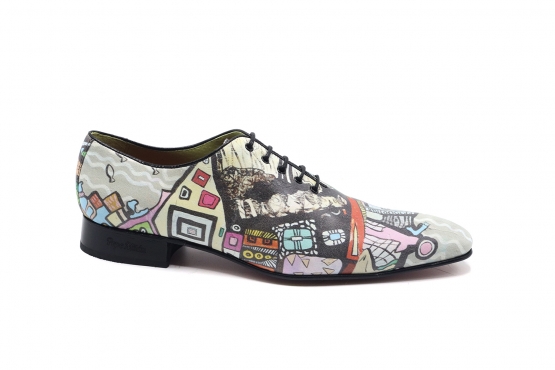 Modéle de chaussure Singing fabriqué en Napa Vintage Vivos Negros