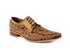 Modèle de chaussure Fall, fabriqué en cuir verni et saule fantaisie