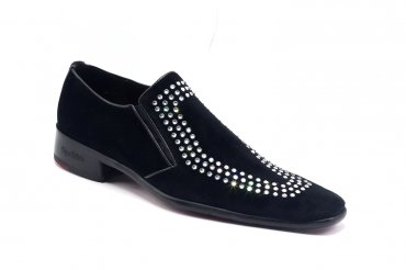 Chaussure modèle Diamond, en Black Velvet