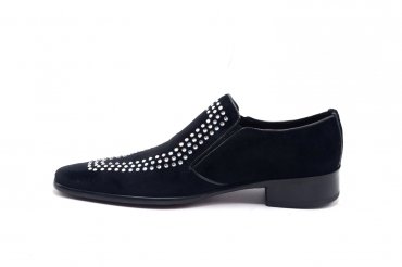 Chaussure modèle Diamond, en Black Velvet