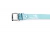 Ceinture modèle Maldivas En cuir verni métal turquoise