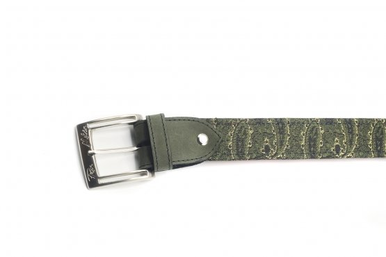 Cinturón modelo Matty, fabricado en Fantasia Emirates Verde