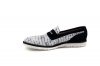 Corey Shoe model, manufactured in Coco BW y Afelpado Negro