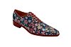 Folhas model shoe, made of Ditsy print nappa color 1