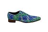 Zapato modelo Blue Moom, fabricado en fantasía M-30 marino