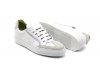 Sneaker modelo Orio, fabricado en Napa Blanca Serraje Blanco