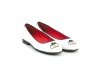 Zapato bailarina modelo Bee fabricado en CH.BLANCO CH.NEGRO