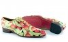 Bahamas model shoe, manufactured in fruits satin. 