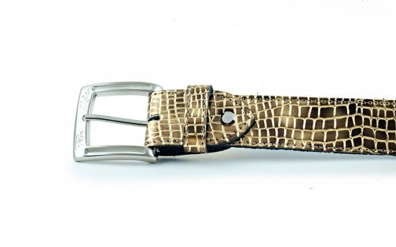 Modèle de ceinture Aurelio, fait en or miroir dungha classique.
