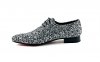 Zapato modelo Black&White Festival, fabricado en glitter blanco y negro