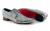 Zapato modelo Silver Festival, fabricado en glitter Plata