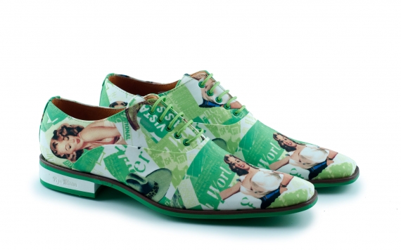 Filadelfia model shoe, manufactured in pretty satin. 