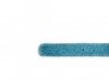 Cinturón modelo Performery, fabricado en glitter punto azul y blanco.