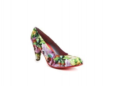 Modèle de chaussure Amélie, réalisée en fantaisie Triana.