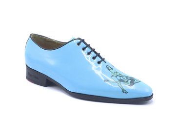 Modèle de chaussure Beyquer, fabriqué en Fantasia Sexy Pool Ch. Azul Celeste