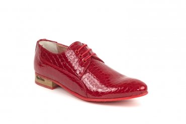 Modèle de chaussure Amore, fabriqué en vermilion keral.