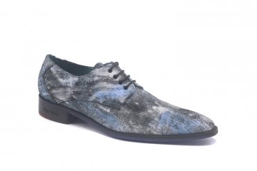 Zapato modelo Texas, fabricado en Oxi azul