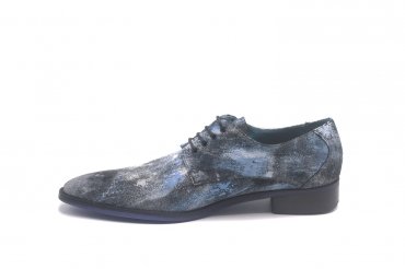 Texas model shoe, made in blue Oxi