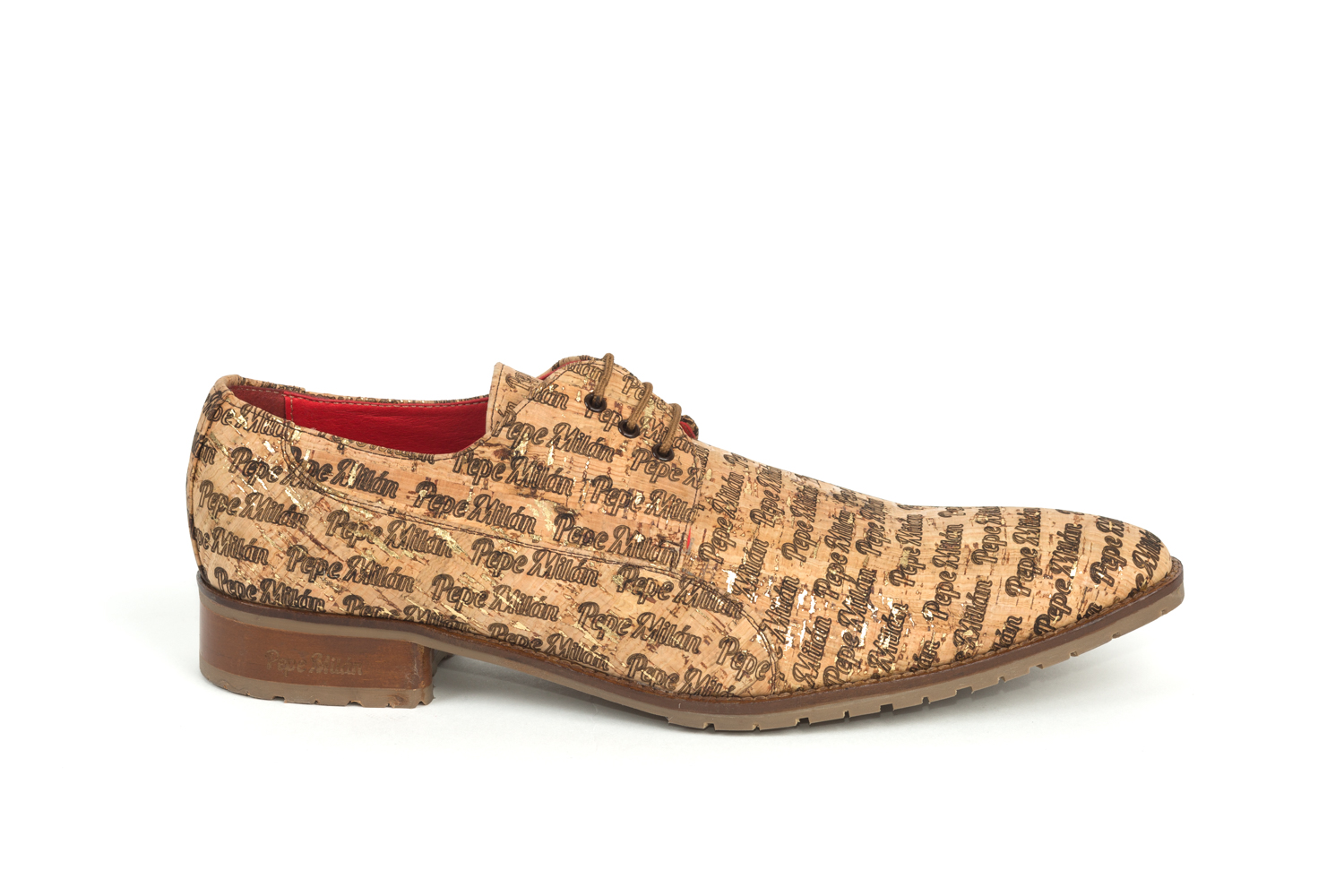 Zapato modelo Gold heart, en corcho Milán.