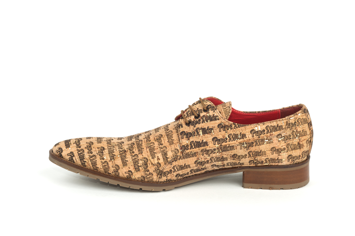 Zapato modelo Gold heart, en corcho Milán.