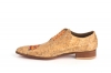 Zapato modelo Jade, fabricado en CORCHO LASCAS PLATA BORDADO PAVO REAL