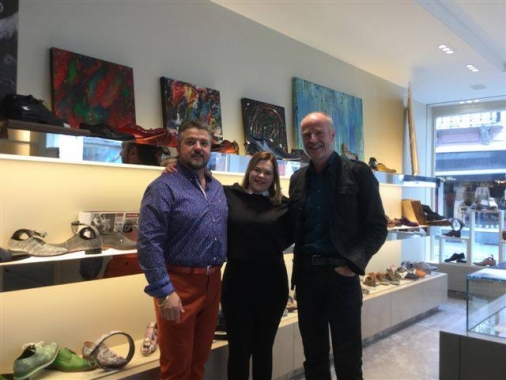 Chris Vos opening in the center of Bruges.