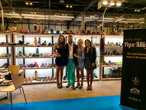 Chaussures Pepe Milan commence la foire internationale de la chaussure à Madrid salon Momad-Ifema.