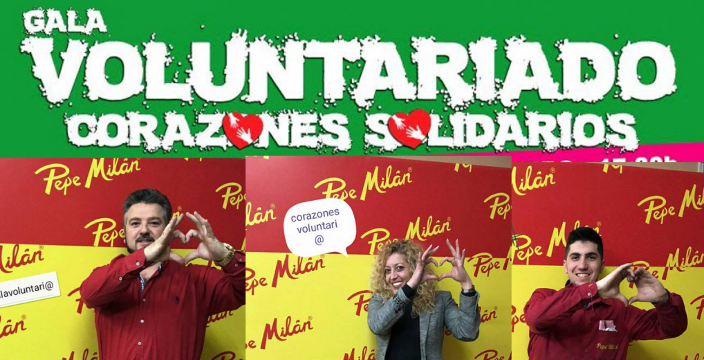 Pepe Milán colabora en la Gala de los Corazones Solidarios.