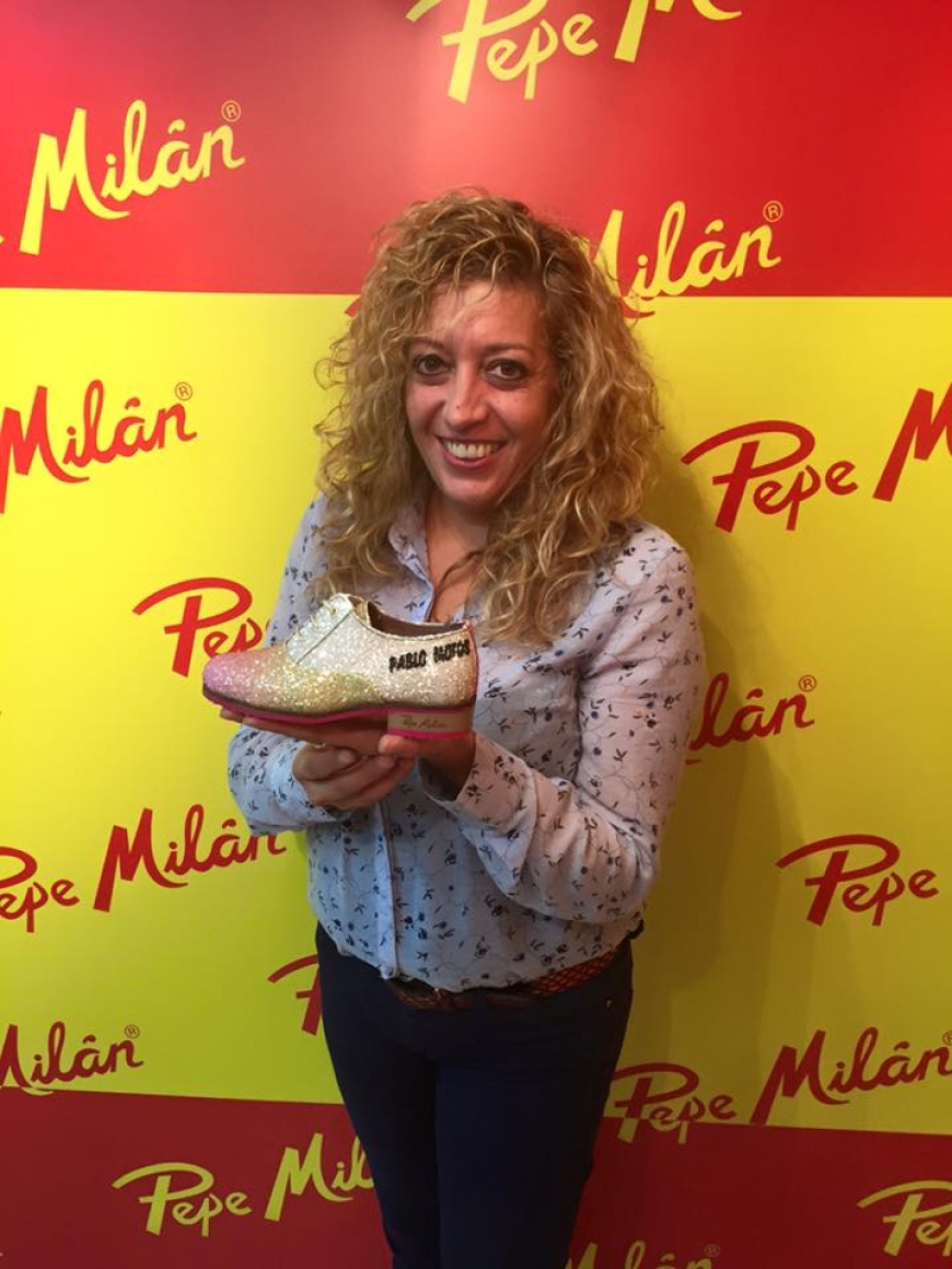 Présentation de chaussures pour Pablo Motos.