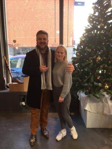 Emma Vanparys, dependienta de nuestra exclusiva tienda belga en Amberes.