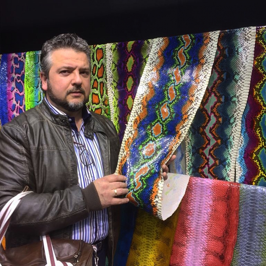 Leather Fair and accessories at Lineapelle-Milan-Italy.