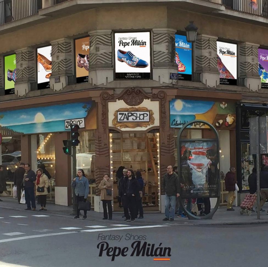 Opening Zapshop in St. Toledo,No. 35, Madrid.